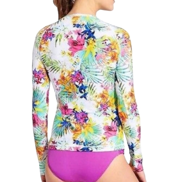 ATHLETA Paradise Cove Zip Rashguard Size Large New With Tags - Picture 4 of 6